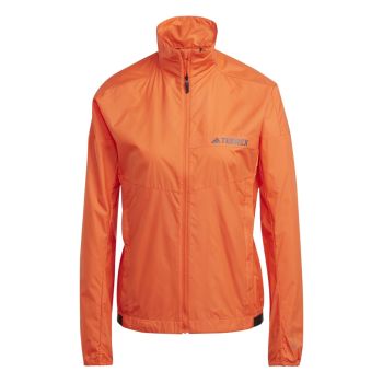 adidas W MT WIND JACKE, ženska jakna za planinarenje, narančasta