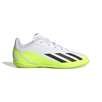 Adidas X CRAZYFAST.4 IN J, dječje tenisice za nogomet, bijela