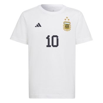 Adidas MESSI 10 GFX TEE Y, dječja majica za nogomet, bijela