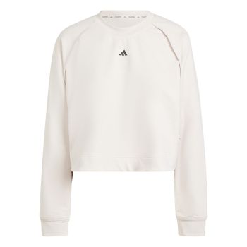Adidas POWER COVER UP, ženski pulover, bijela
