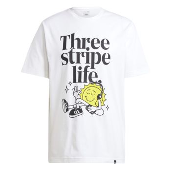 Adidas M POSITIVE T, muška majica, bijela