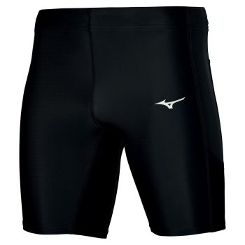 Mizuno IMPULSE CORE MID TIGHT, muške tajice za trčanje, crna