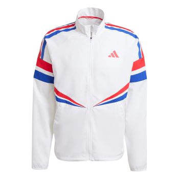 Adidas ADIZERO R JKT M, muška jakna za trčanje, bijela