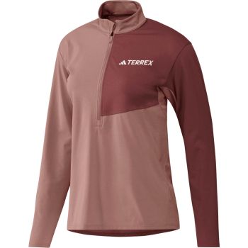 Adidas W MT HALFZ LS T, ženski flis zip, ljubičasta