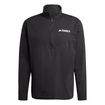 Adidas MT HALFZ LS TEE, muški puli za planinarenje zip, crna