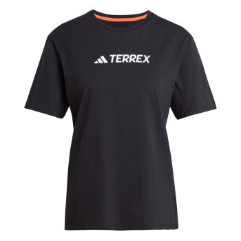 Adidas W TX LOGO TEE, ženska majica za planinarenje, crna