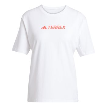 Adidas W TX LOGO TEE, ženska majica za planinarenje, bijela