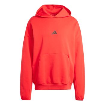 Adidas M FI SL HD, muški pulover, crvena