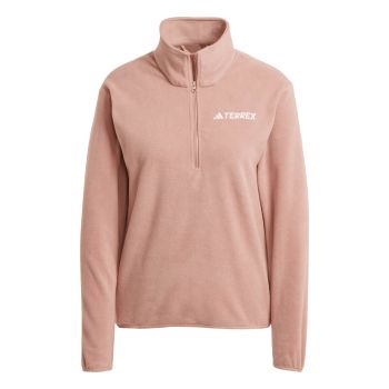 Adidas W MT ESS HZ FL, ženski flis zip, roza