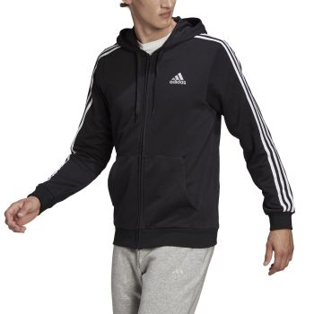 Adidas M 3S FT FZ HD, muška majica, crna