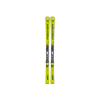 Fischer RC4 WC CT M-PLATE + RC4 Z13 FF, set race skije, žuta