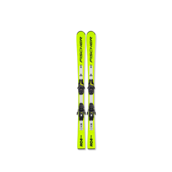 Fischer RC4 PRO JRS + FS 7 CA JRS, set dječje race skije, žuta