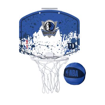 Wilson NBA TEAM MINI HOOP DALLAS MAVERICKS, tabla s obručem, plava