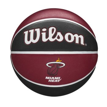 Wilson NBA TEAM TRIBUTE MIAMI HEAT, košarkaška lopta, crvena